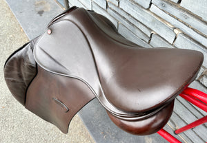 18” MW Jeffries Falcon Hawk Event Saddle - Brown