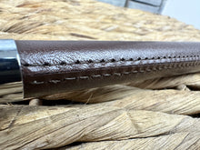 Load image into Gallery viewer, In-Hand Welsh Cob Dealer Show Whip with Plaited Thong - Brown/Black
