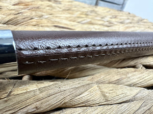 In-Hand Welsh Cob Dealer Show Whip with Plaited Thong - Brown/Black