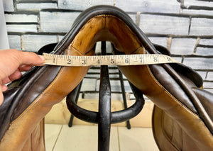17” MW Black Country Vinici Monoflap Jump Saddle - Brown