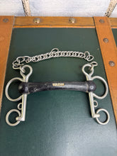 Load image into Gallery viewer, 5 1/2” Vulcanite Mullen Mouth Short Shank Pelham Bit - Cob/Showing/Hunting