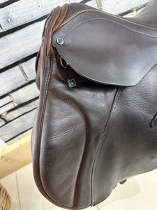 16 1/2” MW Stubben Juventus Jump Saddle - Brown