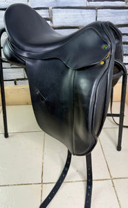 18” MW Ideal Suzannah LH Dressage Saddle - Black