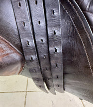 Load image into Gallery viewer, 17” MN S.O.S Saddlery GP/Jump Saddle - Brown - High Wither - TB ROR - Massive Blocks