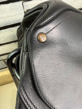 Load image into Gallery viewer, 16 1/2” MW/Changeable Gullet Bates Caprilli GP Saddle - Black - Adult Size Flap - with Cair