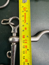 Load image into Gallery viewer, 5 1/2” Double Bit Set - Sliding Ported Weymouth &amp; Small Ring Bridoon- Show Horse