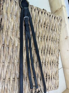 S/H English Hunting Breastplate & Running Attachment -Black- Full