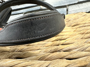 S/H Padded Headpiece Flash Bridle - Brown - Full