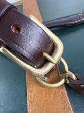 Load image into Gallery viewer, Leather Padded Polo Headcollar -Burgundy/White/Navy/Brown -Embroidered Design- Pony/Cob/Full - Black/Brown