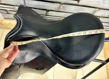 Load image into Gallery viewer, 17 1/2” Wide Ideal Jessica Dressage Saddle - Black