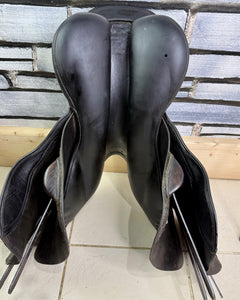 17 1/2” MW Albion Kontact Dual/Double Flap Jump Saddle - Brown