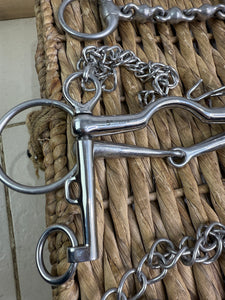 S/H Job Lot-Six X 5” Bits - Double/Kimblewick/Waterford/Snaffle