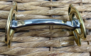 Horseshoe Cheek Stallion Show Bit -4”-5 1/2”