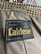 Load image into Gallery viewer, Caldene Ladies Vintage Houndstooth Tweed Jacket - Size 40