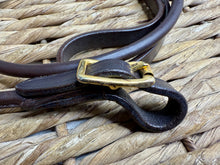 Load image into Gallery viewer, Rolled Leather In-Hand Show Lead - Brown