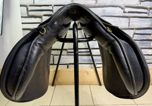 17 1/2” XW Jeffries Falcon Hawk Event Cob GP Saddle - Black