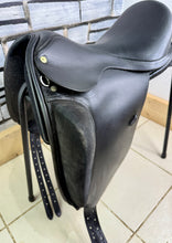 Load image into Gallery viewer, 17” Wide Holistic Saddlery Monoflap Dressage Saddle - Black
