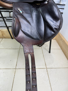 17 1/2” MW Voltaire Lexington Monoflap Jump Saddle -2015- Brown
