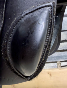17 1/2” Wide  Black Country Wexford Jump Saddle - Black