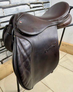 17” Wide Jeffries Falcon Hawk Event GP Saddle - Brown