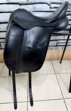 Load image into Gallery viewer, 17 1/2” Wide-XW Ideal Suzannah Dressage Saddle - Black - Excellent Condition - Big Blocks