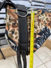 Load image into Gallery viewer, Tiny Fleece Shetland/Pony Pad Saddle -Complete with Girth &amp; Stirrups- Jungle/Animal Print