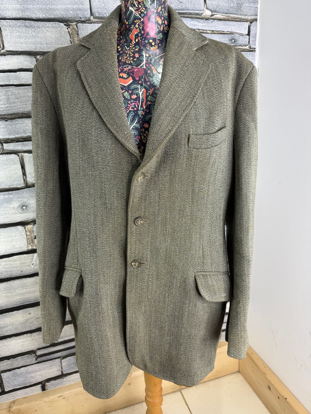 Gents Caldene Keepers Tweed Hunt Coat - Size 42