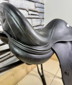 17” Medium Prestige Engelke D2 Dressage Saddle - Black