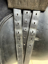 Load image into Gallery viewer, 17” Medium/Changeable Gullet Bates Caprilli GP Saddle - Black Leather