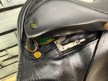 Load image into Gallery viewer, 17 1/2” MW-Wide Ideal Jessica Dressage Saddle - Black - Flocked