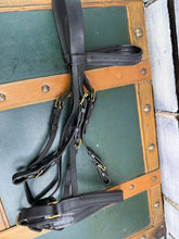Load image into Gallery viewer, Kate Negus Snaffle Bridle - Black/Brass -Cob Size- English Leather - Padded Nose