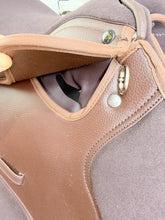 Load image into Gallery viewer, 14” Medium Changeable Gullet Small Pony GP Saddle -Brown Synthetic- Flocked