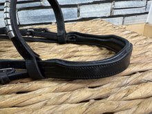 Load image into Gallery viewer, S/H English Cavesson Snaffle Bridle - Cob - Black