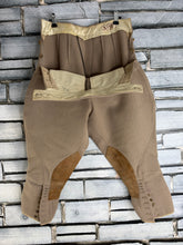 Load image into Gallery viewer, Vintage Sams Cavalry Twill Elephant Ear Breeches -24” Waist- Buff - Suede Knees