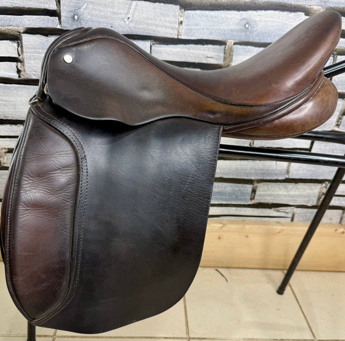 16” Wide Ideal English Pony WH/VSD Saddle - Brown