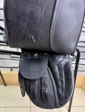 Load image into Gallery viewer, 12” XW Pony GP Saddle - Black Leather - Extra Wide - Shetland/Tiny Pony/Lead Rein