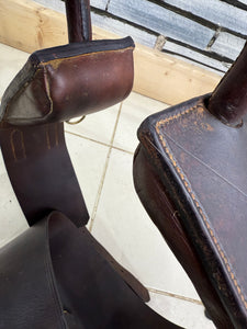 S/H English Leather Top Quality Anti-Cast Roller - Brown - Full
