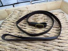 Load image into Gallery viewer, S/H 1” Leather In-hand Showing Lead - Brown/Brass Buckle