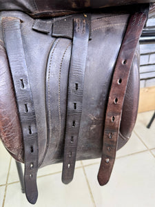 15 1/2” Wide-XW Sturgess English WH Pony  Show Saddle - Brown