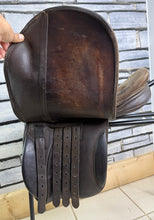 Load image into Gallery viewer, 16” XW Fylde English Pony WH/Show Saddle - Brown