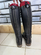 Load image into Gallery viewer, S/H DeNiro Tricoloure Leather Riding Boots - Size 39 XL - XW Calf