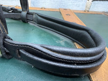 Load image into Gallery viewer, Heritage Cavesson Snaffle Bridle - Black -Pony Size- Comfort Padded