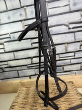 Load image into Gallery viewer, S/H English Flash Snaffle Bridle &amp; Flexi Reins - Brown - Full