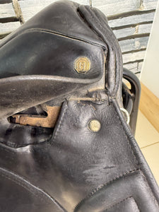 16 1/2” MW Heritage English Saddlery GP Saddle - Black