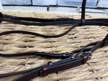 Load image into Gallery viewer, S/H English Hunter Snaffle Bridle - Burgundy Brown - Full