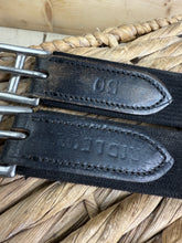 Load image into Gallery viewer, S/H 50” Bridleway Leather Double Elasticated Girth - Black