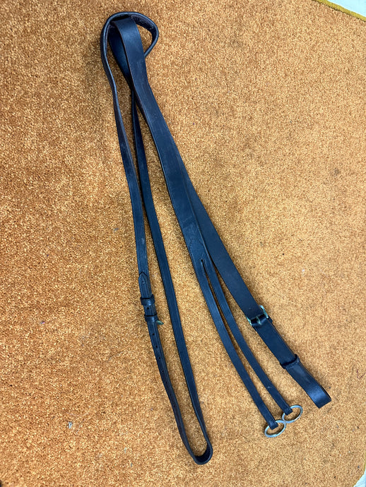 S/H English Leather Running Martingale - Brown - Full