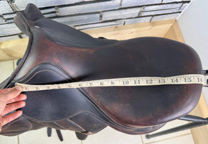 16 1/2” MW Antares Connexion Monoflap Jump Saddle - Brown