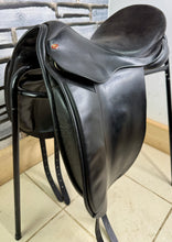 Load image into Gallery viewer, 17” MW Kes Suede Seat Dressage Saddle - Black
