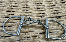 Load image into Gallery viewer, 5” Double Twisted Wire ‘W’ Mouth Dee Snaffle Bit